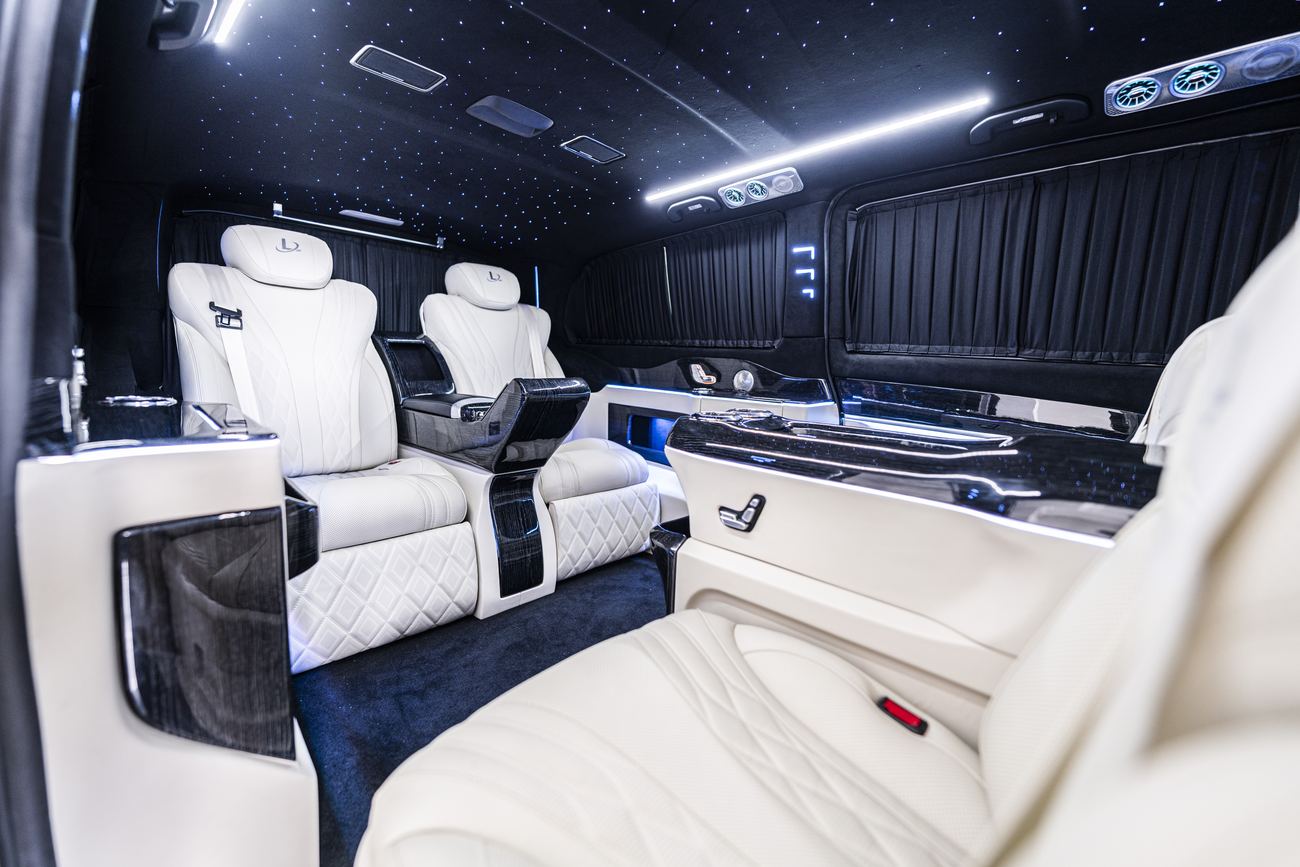 Jet Class V-Class, white and gloss black interior
